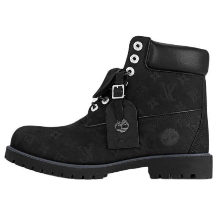 Timberland x LOUIS VUITTON Ankle-Length Martin Boot Unisex Black