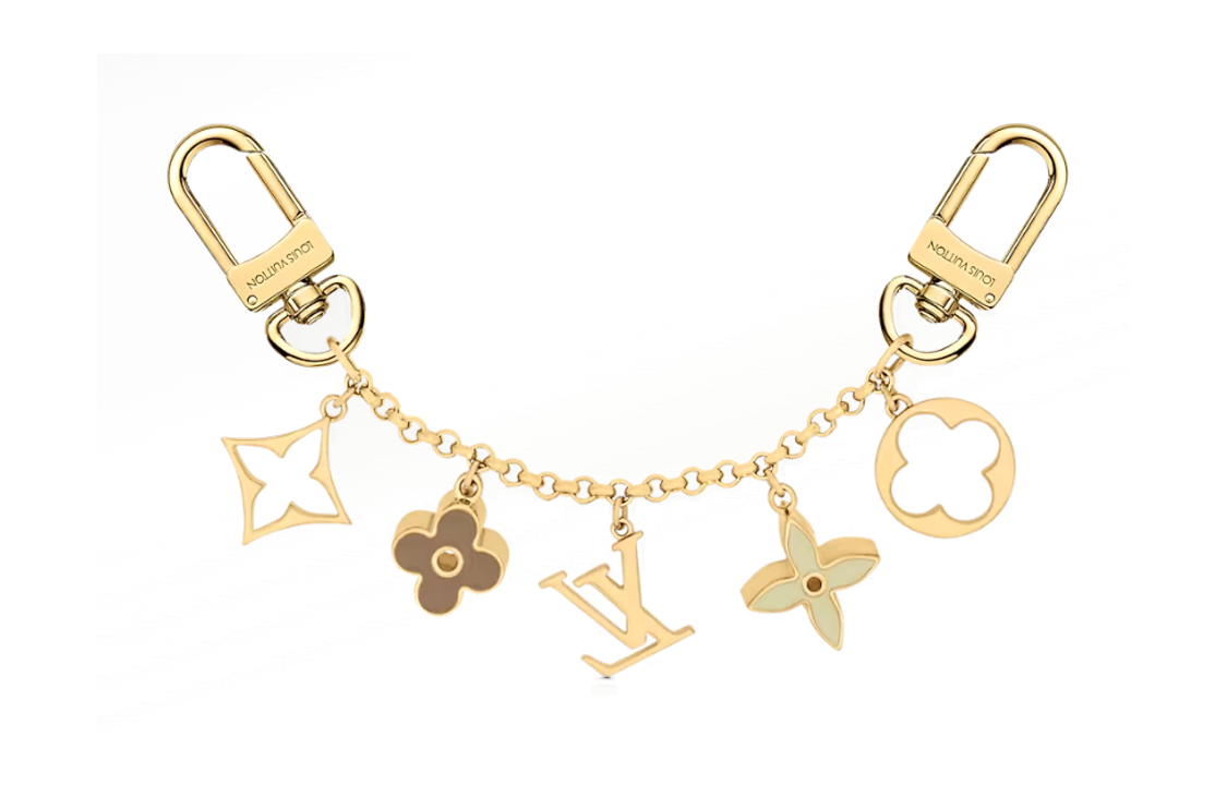 LOUIS VUITTON Fleur De Monogram Bag Charm Chain