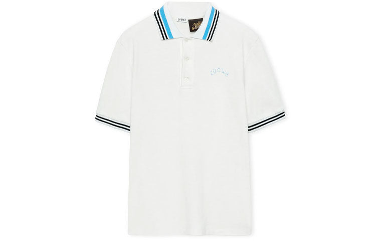 LOEWE SS23 Polo Shirt Men's White
