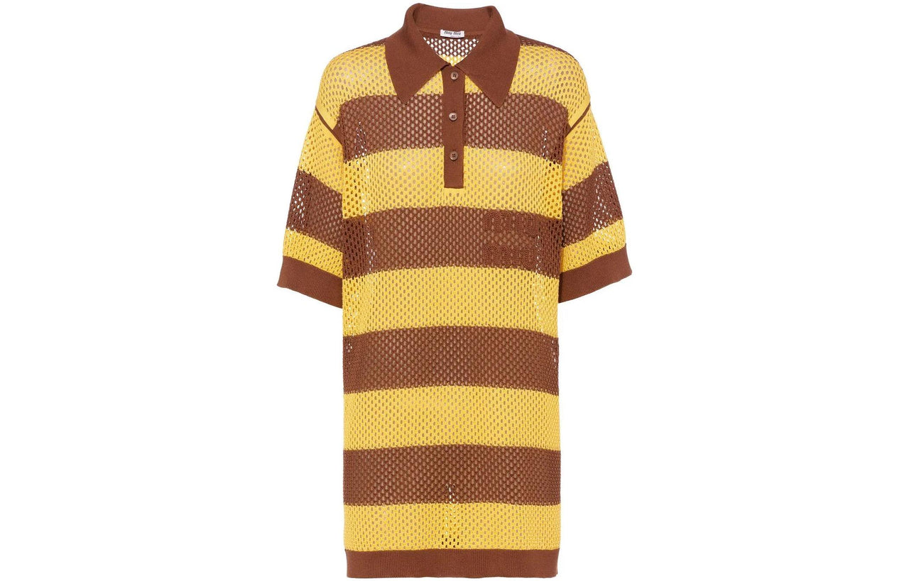 MIU MIU SS22 Polo Shirt Women's Yellow