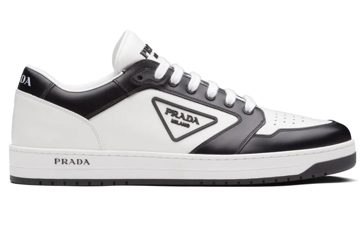PRADA District Leather White Black White