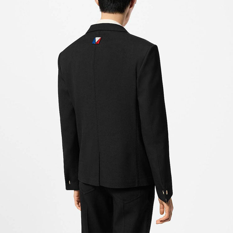 LOUIS VUITTON Double-Breasted Wool And Cotton Blend Tailored Jacket