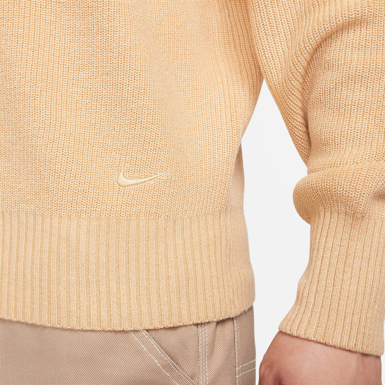 Nike Long-Sleeve Military Henley Sweater 'Beige' FN3119-252