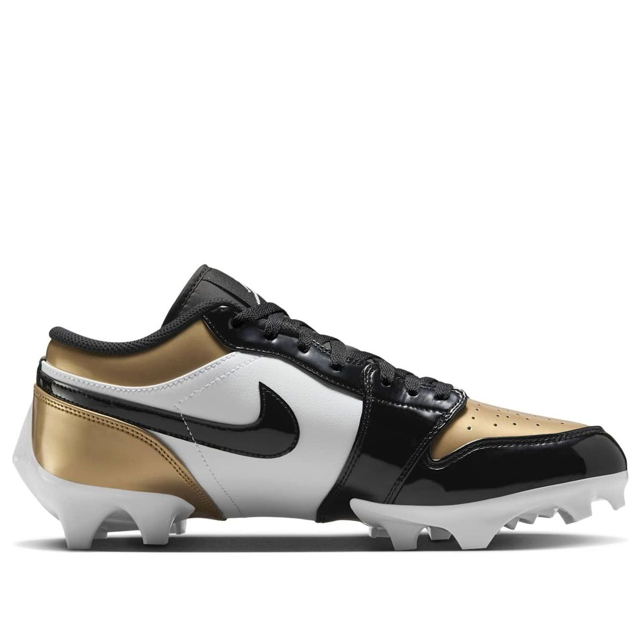 Air Jordan 1 Low TD Cleat 'Patent Gold Toe' FJ6245-701