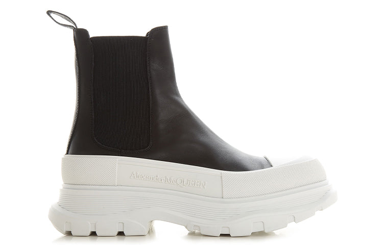 Alexander McQueen Tread Slick Chelsea Boot 'Black White' 634617WHZ611071