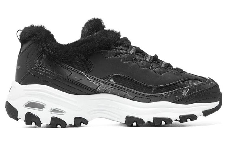 (WMNS) Skechers D'lites 1.0 'Black' 896048-BLK