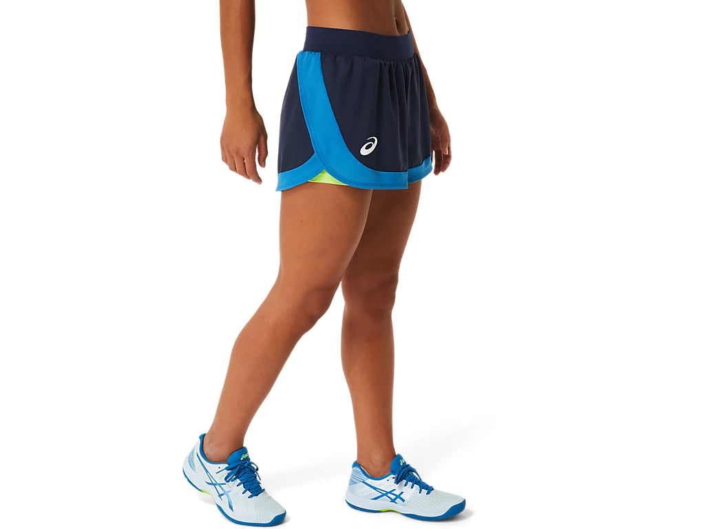 (WMNS) ASICS Match Shorts 'Midnight Hazard Green'  2042A253-403