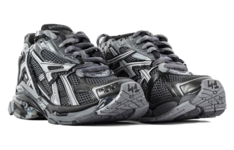 Balenciaga Runner Sneakers 'Dark Grey and Black Mesh and Nylon' 677403W3RBR1515