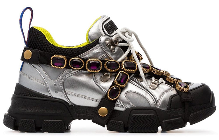 (WMNS) Gucci Flashtrek Crystals 'Silver' 537133-DORA0-8188