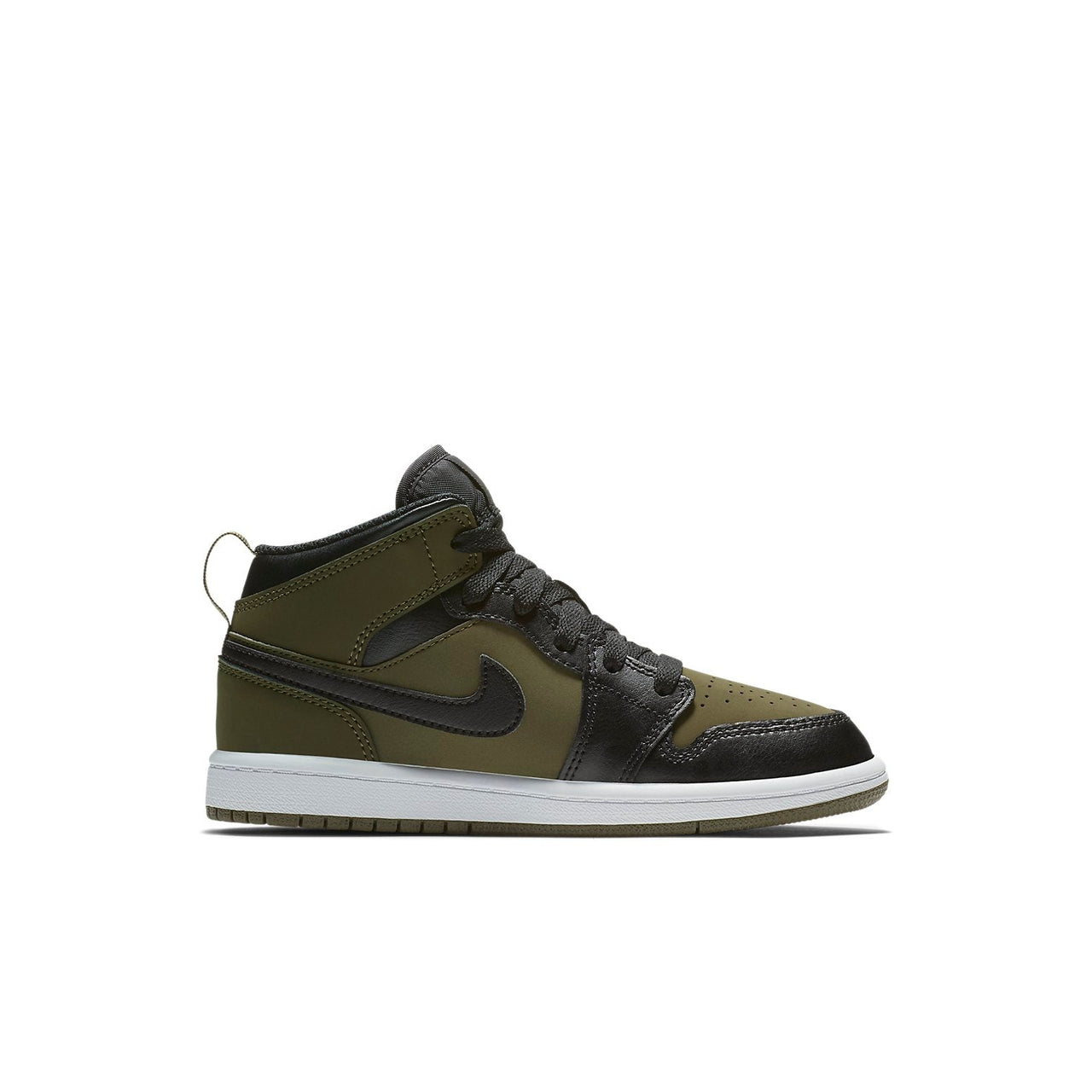 (PS) Air Jordan 1 Mid 'Olive Canvas' 640734-301
