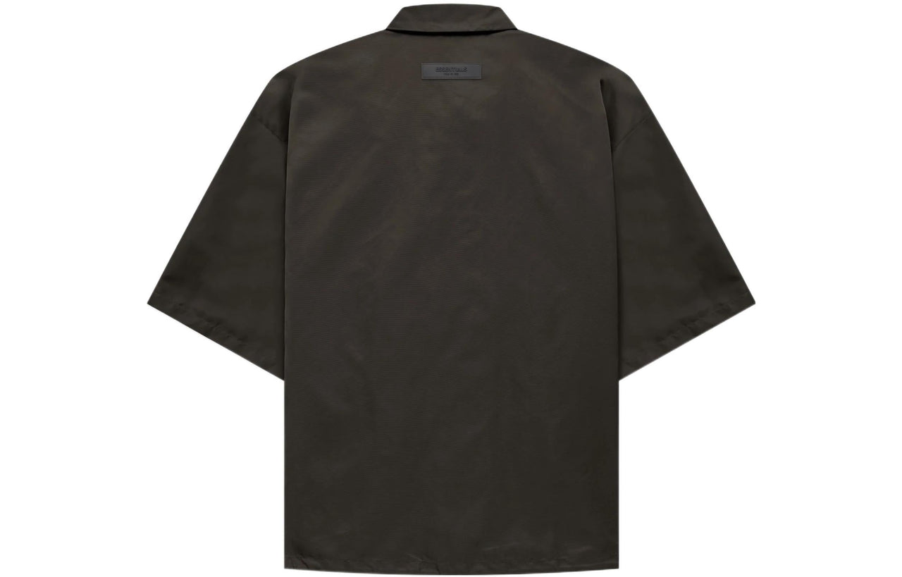 Fear of God Essentials FW22 SS Nylon Shirt 'Off Black' FOG-FW22-626