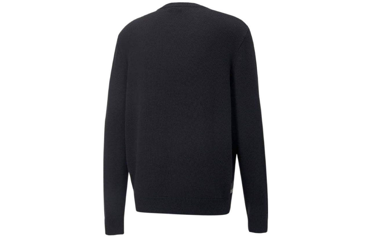 PUMA Players Lounge Knit Crew Neck 'Black' 535804-01