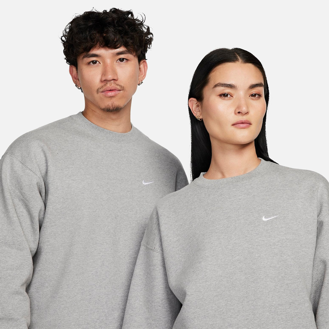 Nike Lab Swoosh Fleece Crewneck 'Grey' DX1362-063