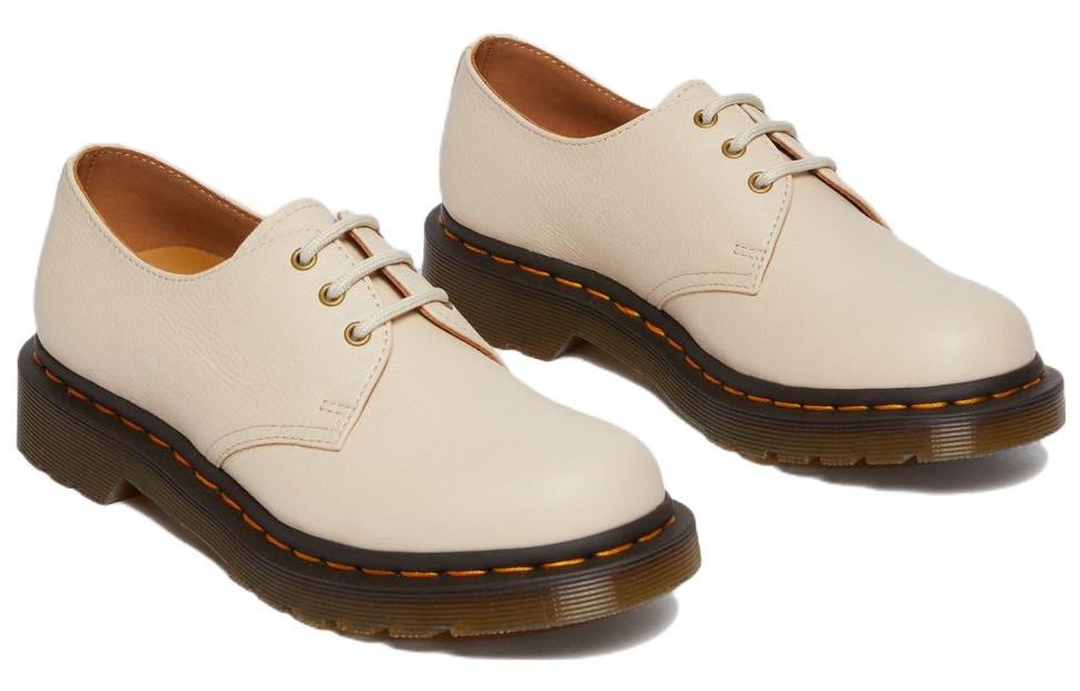 (WMNS) Dr. Martens 1461 Virginia Leather Oxford Shoes 'Parchment Beige' 24256292