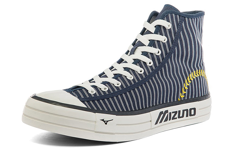 Mizuno Courts High Top Canvas 'Navy Stripes' D1GH220702