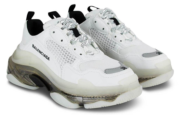 (WMNS) Balenciaga Triple S Sneaker 'Clear Sole - White Grey' 544351W2GS19012