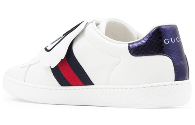 (WMNS) Gucci Ace Low Top Leather 'Embroidered Angry Cat' 479053-D0P80-9182