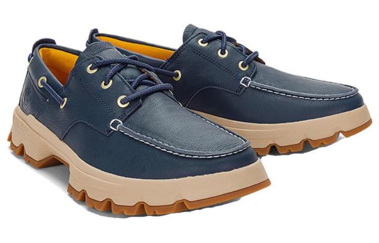 Timberland Greenstride Originals Ultra Leather Boat Shoes 'Blue' A5RFV