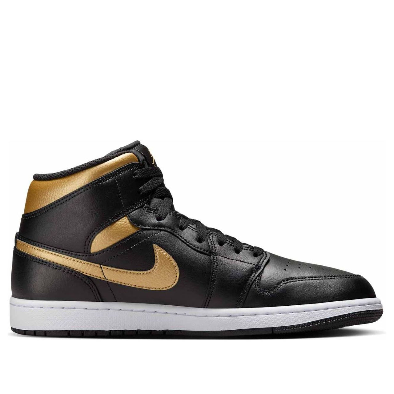 Air Jordan 1 Mid 'Black Metallic Gold' DQ8426-071