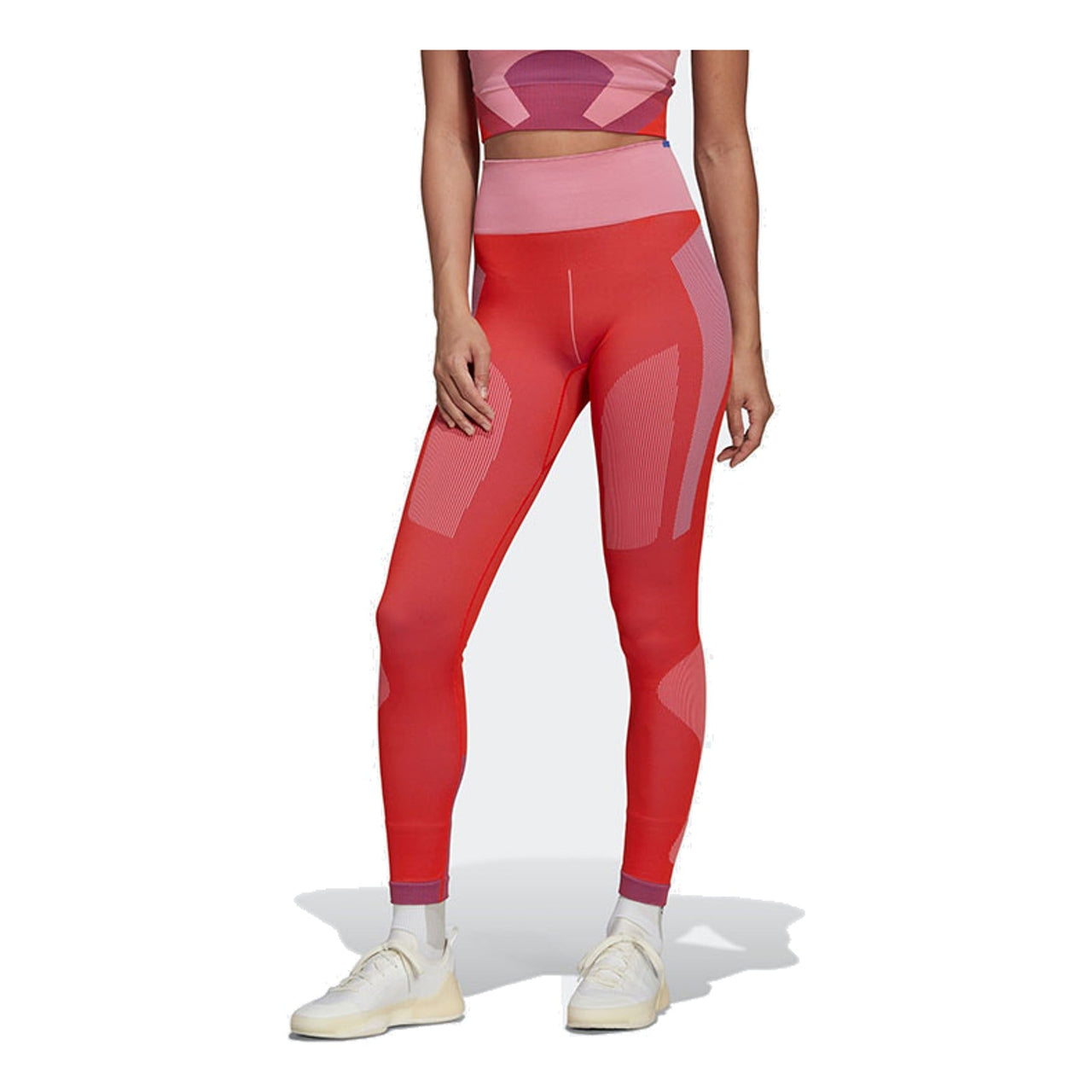(WMNS) adidas By Stella Mccartney Truestrength Training Leggings 'Red' HG8787