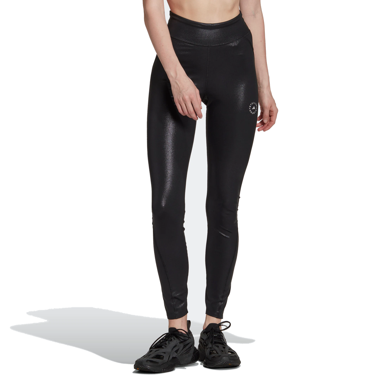 (WMNS) adidas by Stella McCartney Shiny Training Leggings 'Black' HI1937