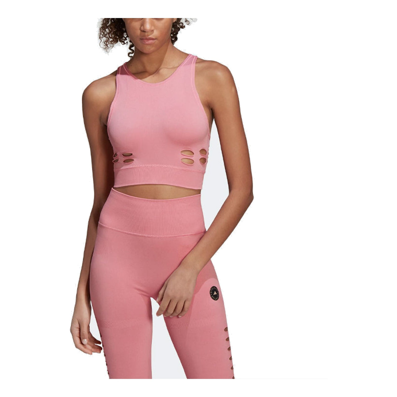 (WMNS) adidas by Stella McCartney TruePurpose Yoga Knit Crop Top 'Pink' HD9071