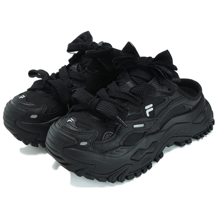 (WMNS) FILA FUSION Bianco Mule Slippers 'Black' T12W331302FBK
