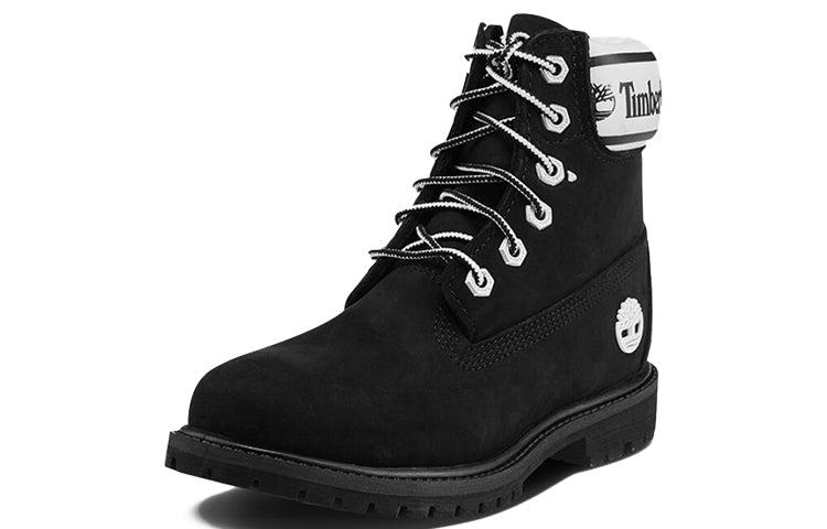 (WMNS) Timberland 6 Inch Premium LF 'Black Nubuck Logo' A2314