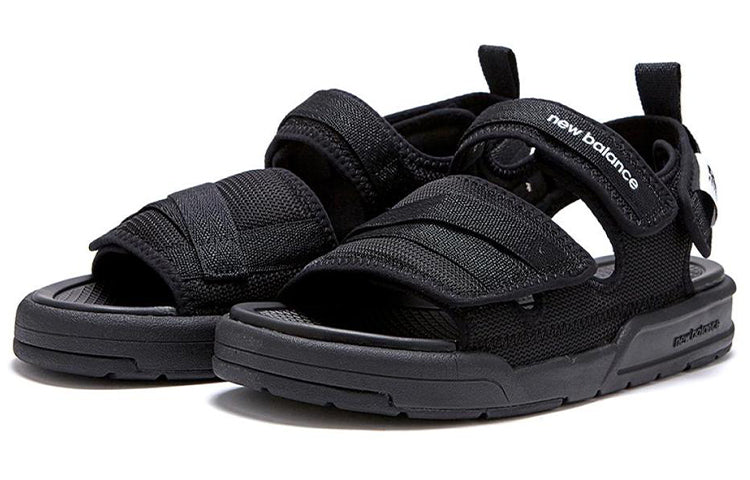 New Balance 3205 Series Velcro Minimalistic Casual Black Sandals 'Black White' SD3205GBK