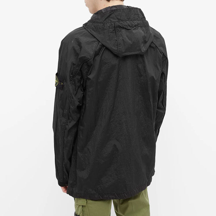STONE ISLAND Packable Nylon Metal Jacket 'Black' 761541720-V0029