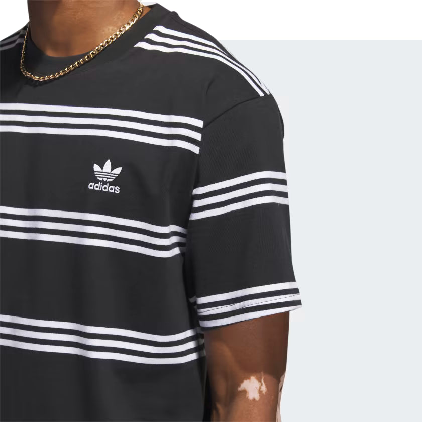 adidas Originals Engineered 3-stripes Tee 'Black White' IL4703