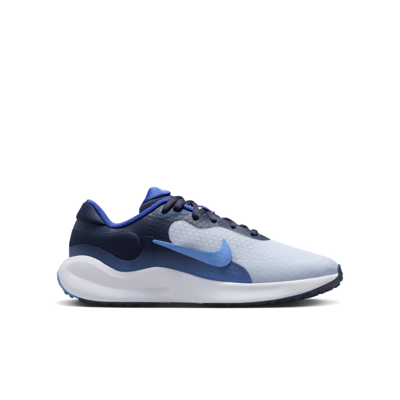 (GS) Nike Revolution 7 'Football Grey Royal Pulse' FB7689-007