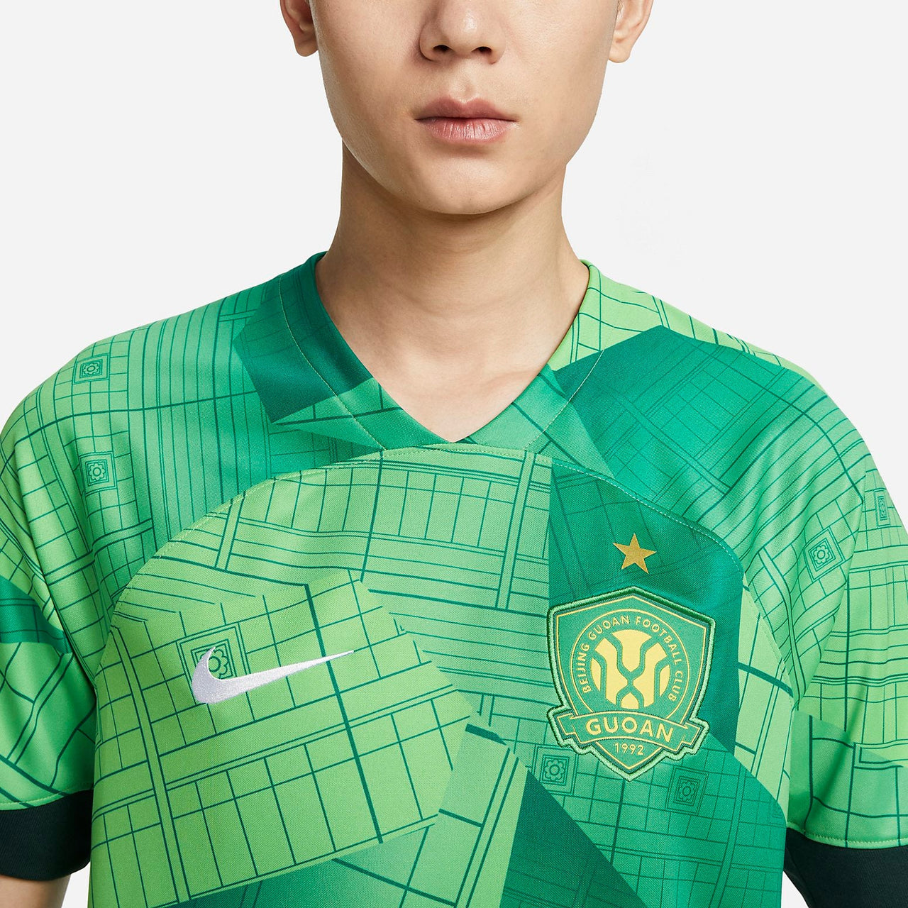 Nike Dri-FIT Beijing Guoan Home Fan Edition Soccer Jersey 'Green' FN0546-308