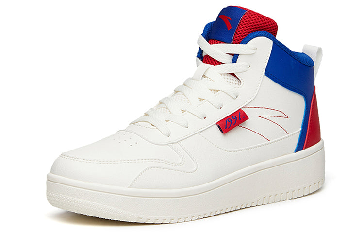 ANTA Skateboarding Series Sneakers High 'White Blue Red' 912038010-15