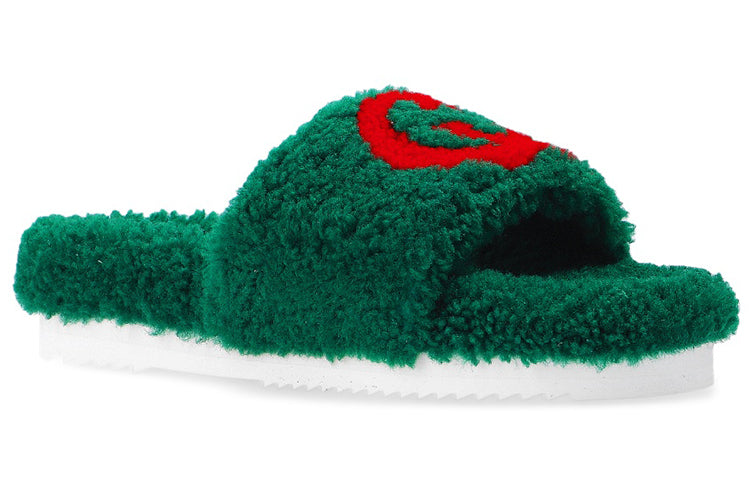(WMNS) Gucci Merino Wool Slides 'Green' 646225-D0L00-3155