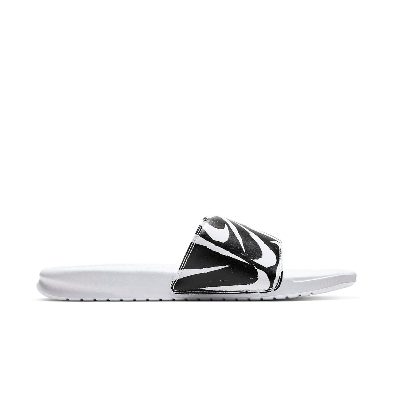Nike Benassi JDI Print Slide 'White Black Swoosh' 631261-106