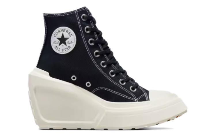 (WMNS) Converse Chuck 70s De Luxe Wedge High Top 'Black' A06478C