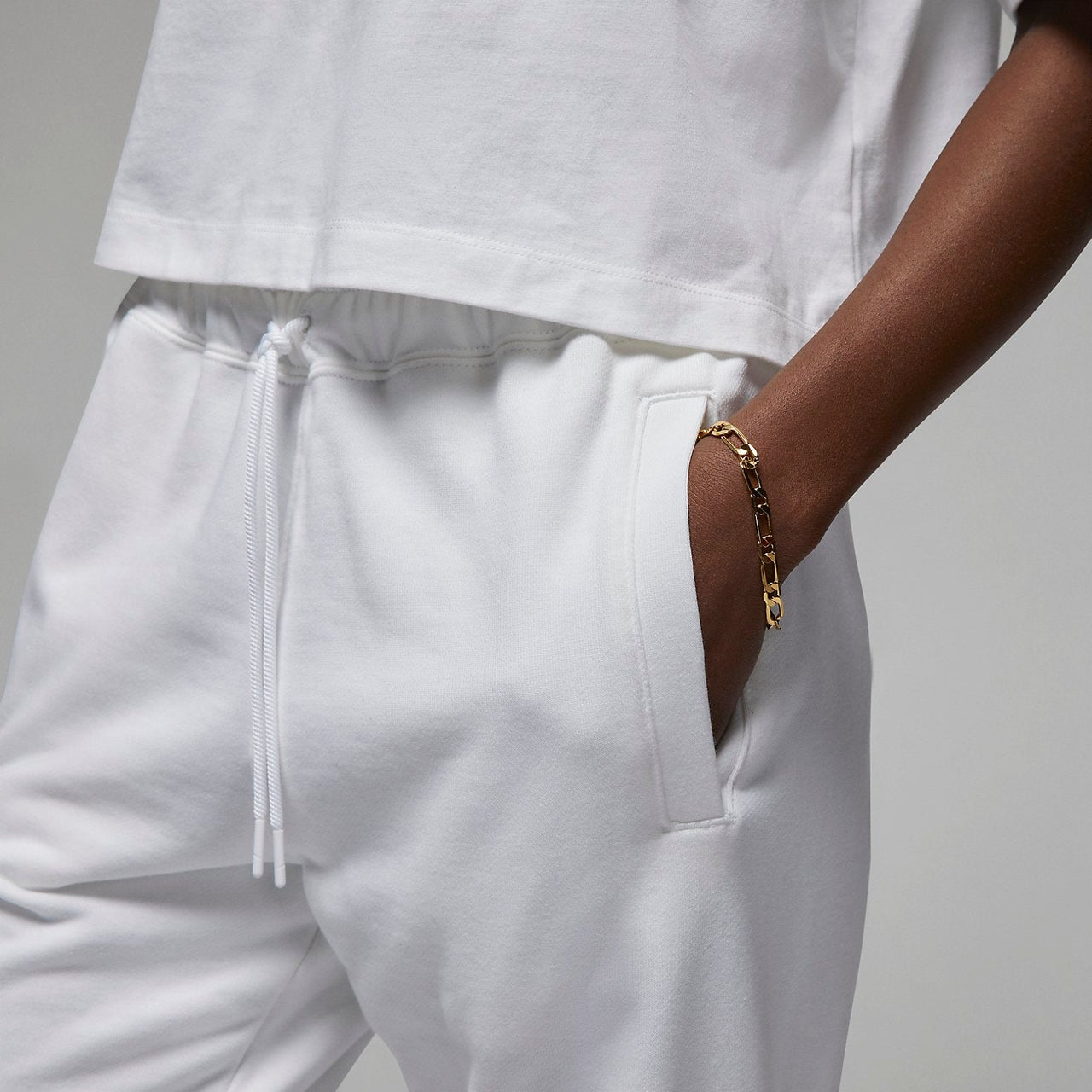 (WMNS) Air Jordan x PSG Sweatpants 'White' DN3461-100