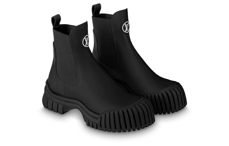 (WMNS) LOUIS VUITTON Ruby Chelsea Boots 'Black' 1AAM0I