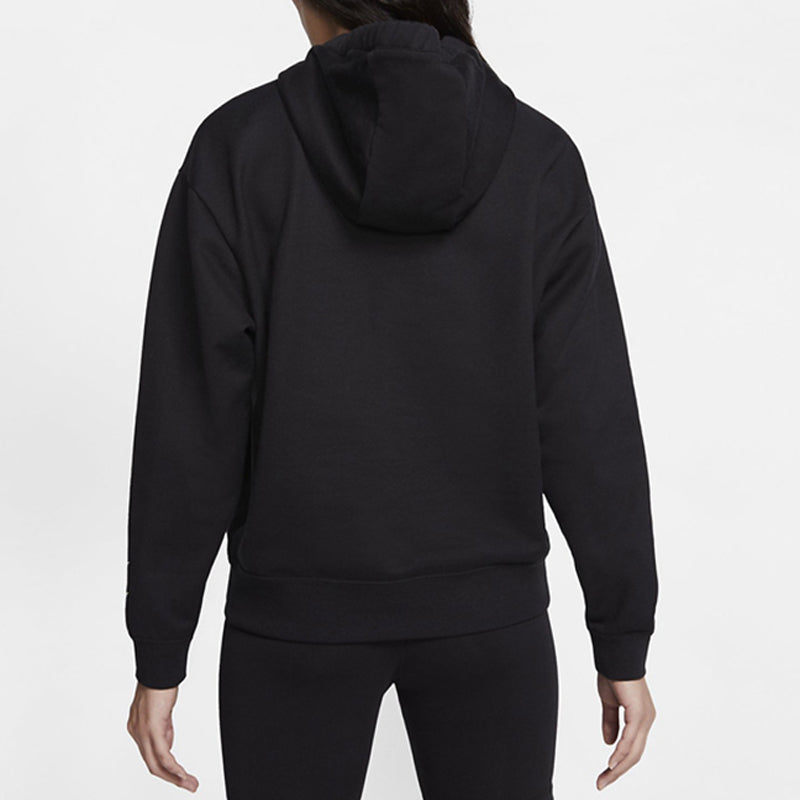 (WMNS) Nike Womens Swoosh French Terry Hoodie 'Black' CJ3762-010
