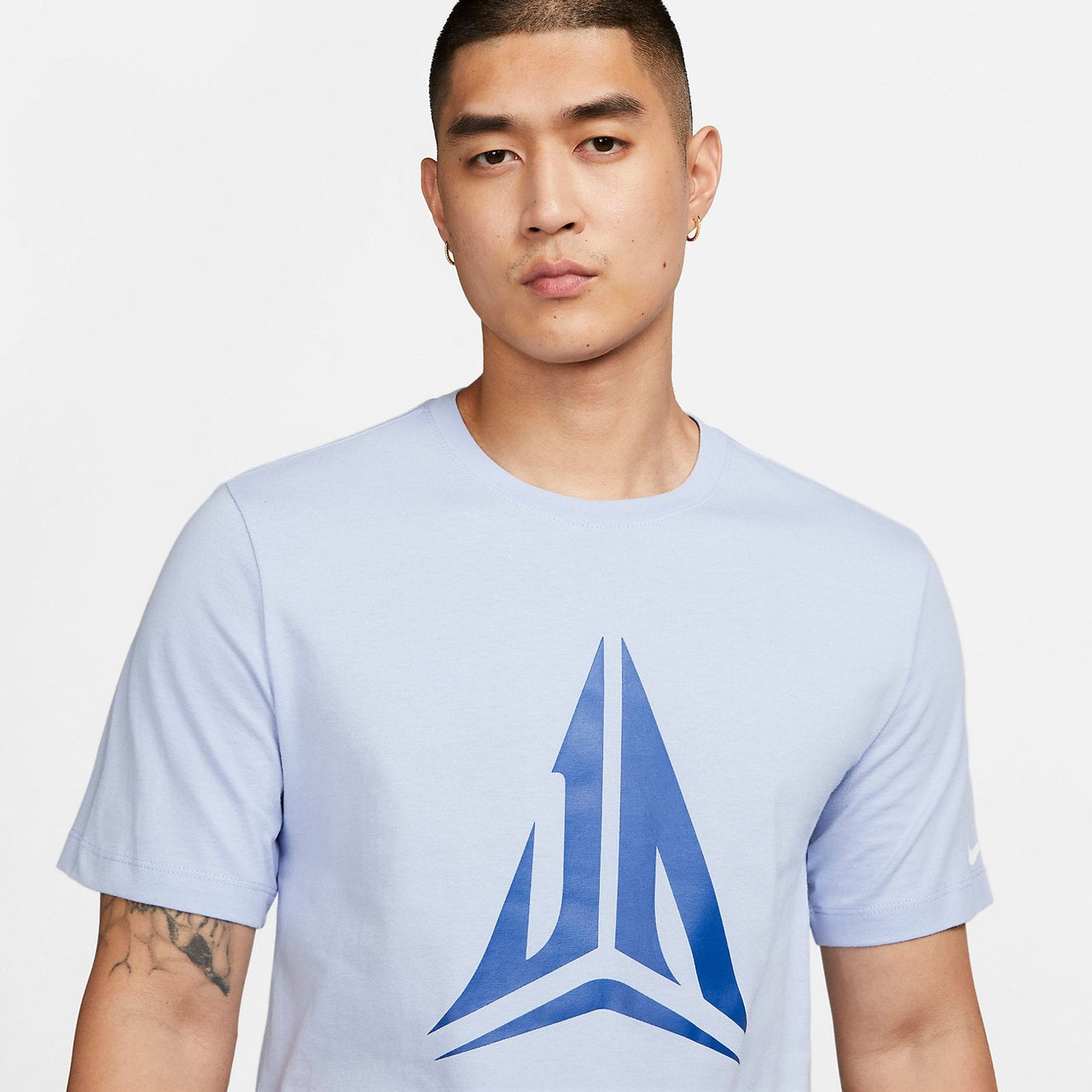 Nike Ja Morant Logo T-Shirt 'Light Blue' FD0057-479