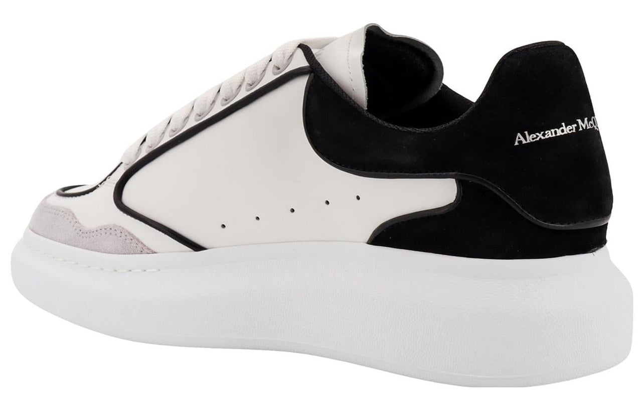 Alexander McQueen Oversized Leather Sneakers 'White Black' 777300WIE9J8732