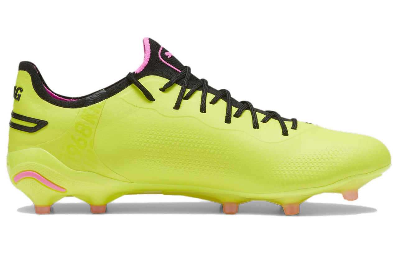 PUMA King Ultimate FG/AG Cleats 'Solar Yellow Black' 107563-06