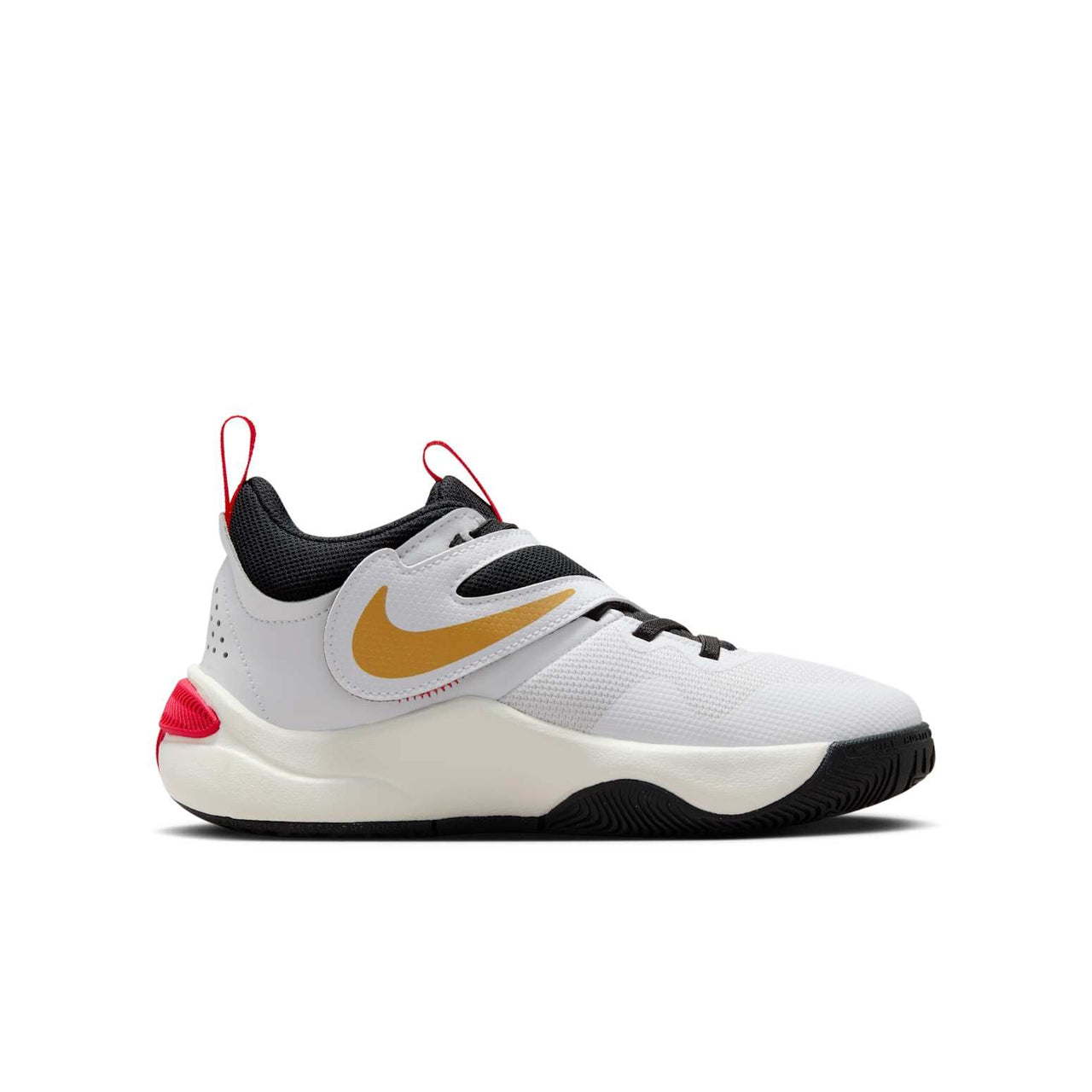 (GS) Nike Team Hustle D11 'White Gold University Red' DV8996-104