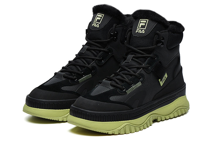 (WMNS) FILA FUSION Wave Dx We Sneakers 'Black Green' T12W145301FBK