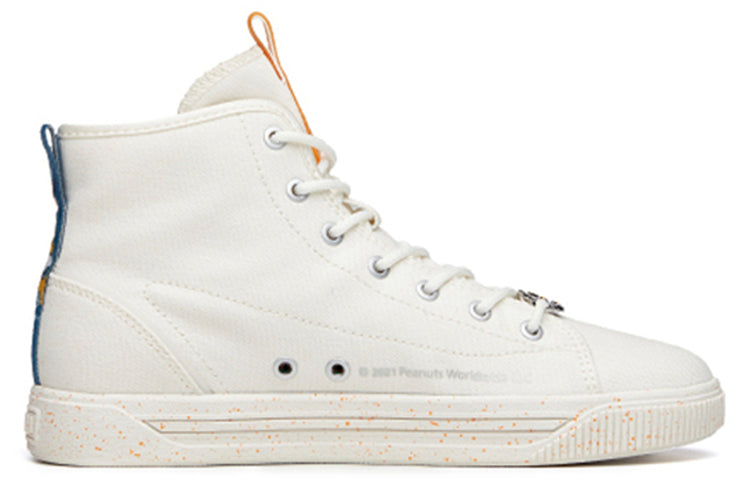 (WMNS) ANTA x Snoopy Skateboarding Series Sneakers High 'White' 922138604-1