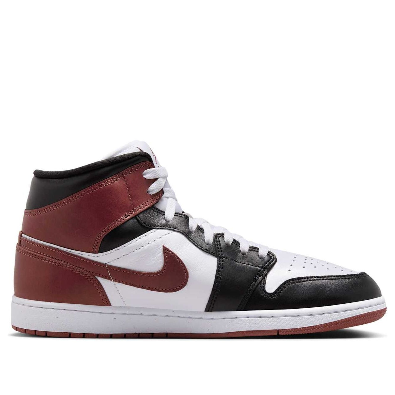 Air Jordan 1 Mid 'White Red Black' HF3216-102