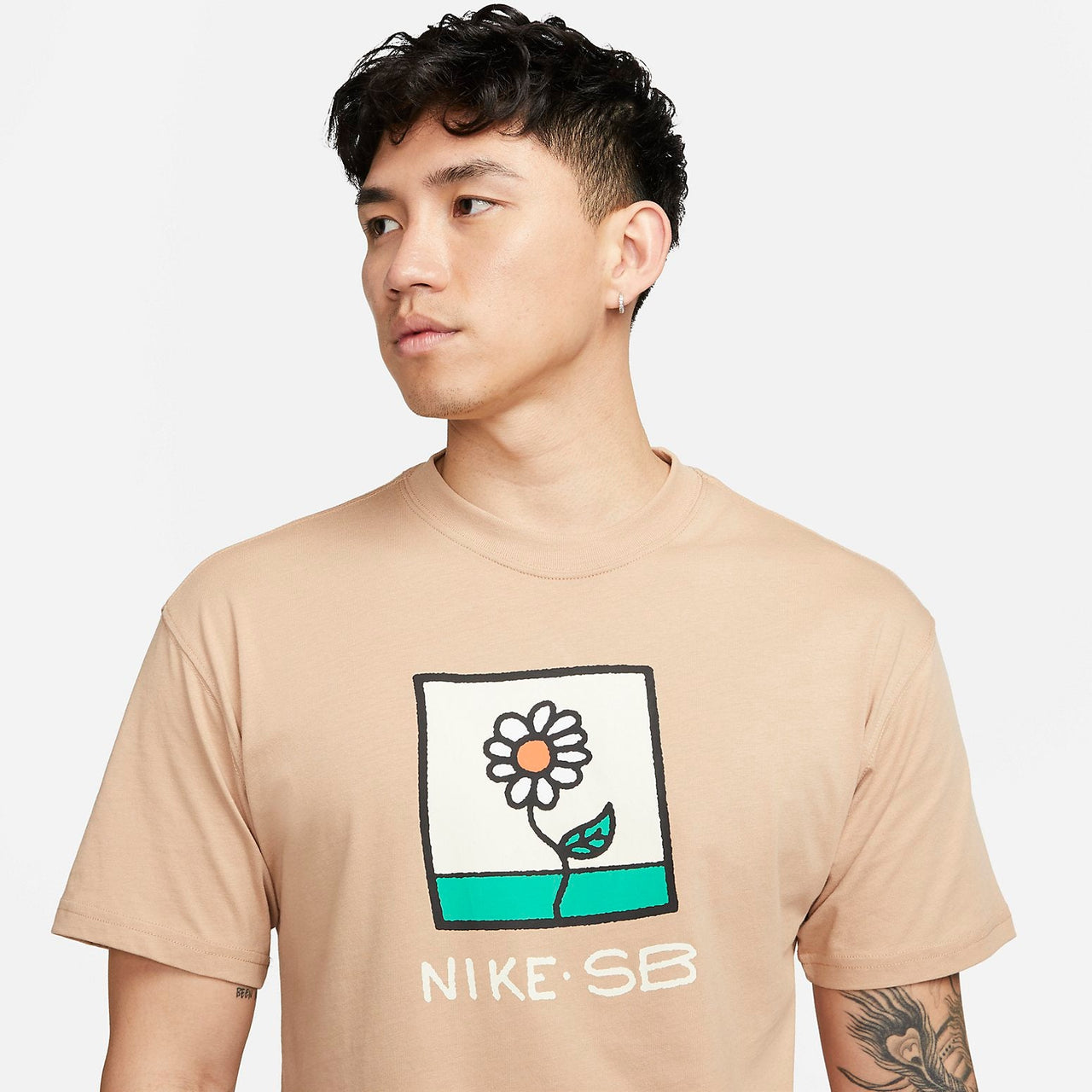 Nike SB Floral T-Shirt 'Khaki' FB8139-200