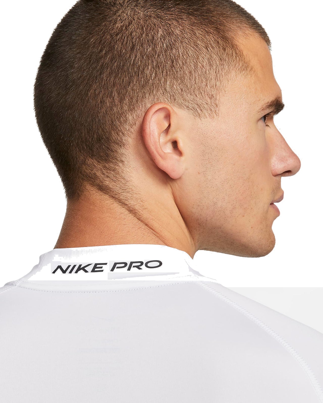 Nike Pro Dri-FIT Fitness Mock-Neck Long-Sleeve Top 'White' FB7332-010