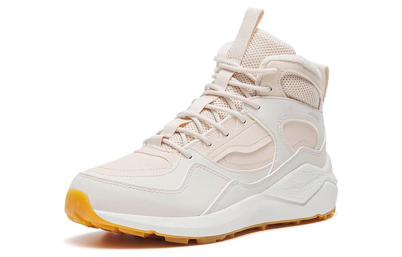 (WMNS) ANTA Fleeced High Top Casual Shoes 'White Pink' 122248992-1